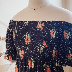 Zara Spotted Floral Dress
